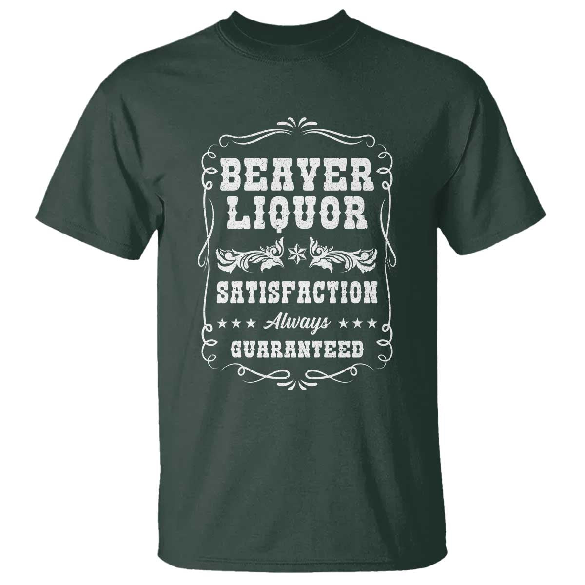 Funny Beaver Liquor T Shirt Adult Drinking Humor Pun Vintage