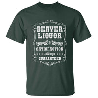 Funny Beaver Liquor T Shirt Adult Drinking Humor Pun Vintage
