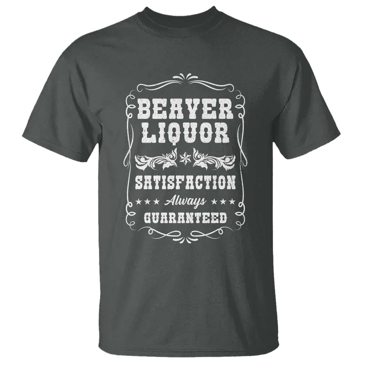Funny Beaver Liquor T Shirt Adult Drinking Humor Pun Vintage