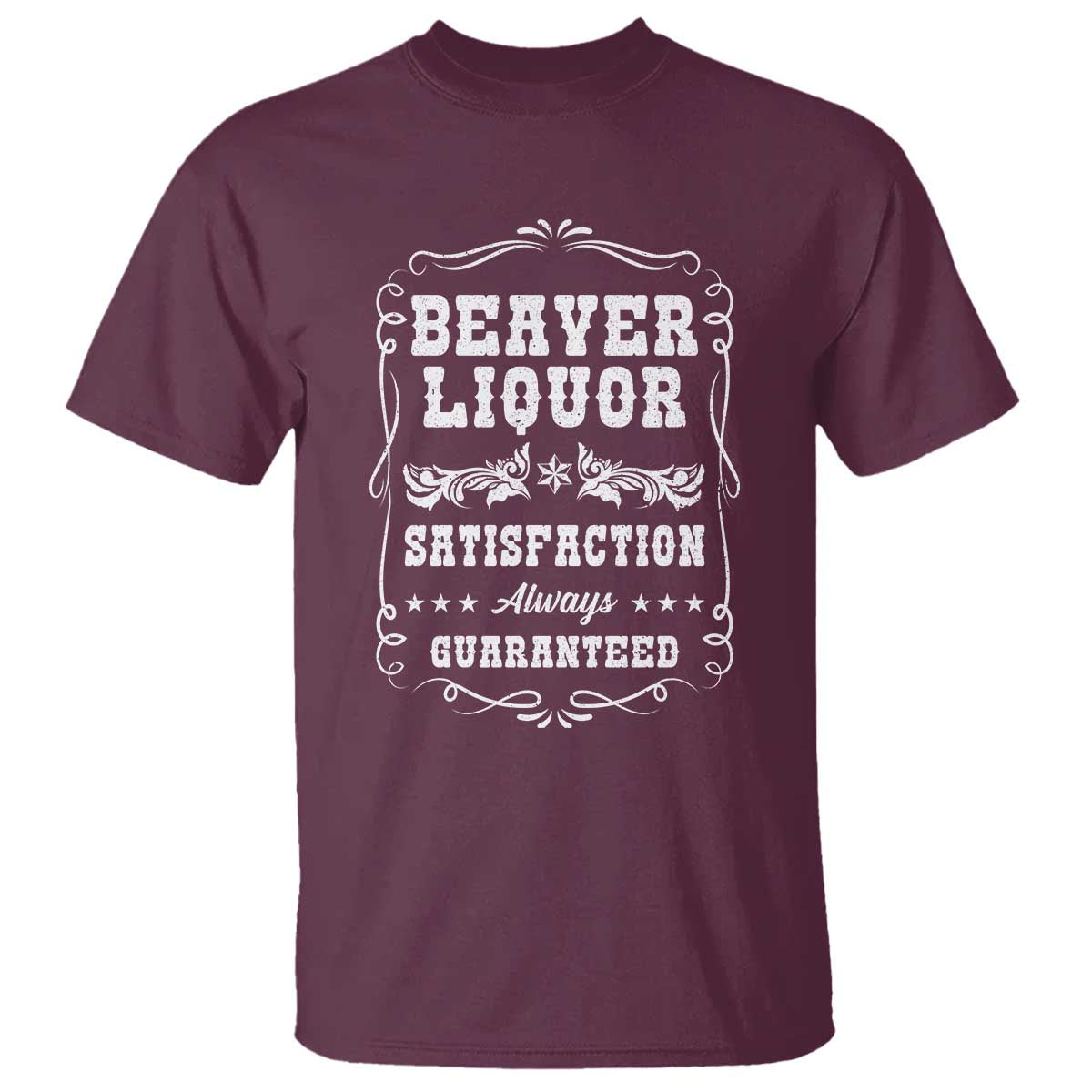 Funny Beaver Liquor T Shirt Adult Drinking Humor Pun Vintage