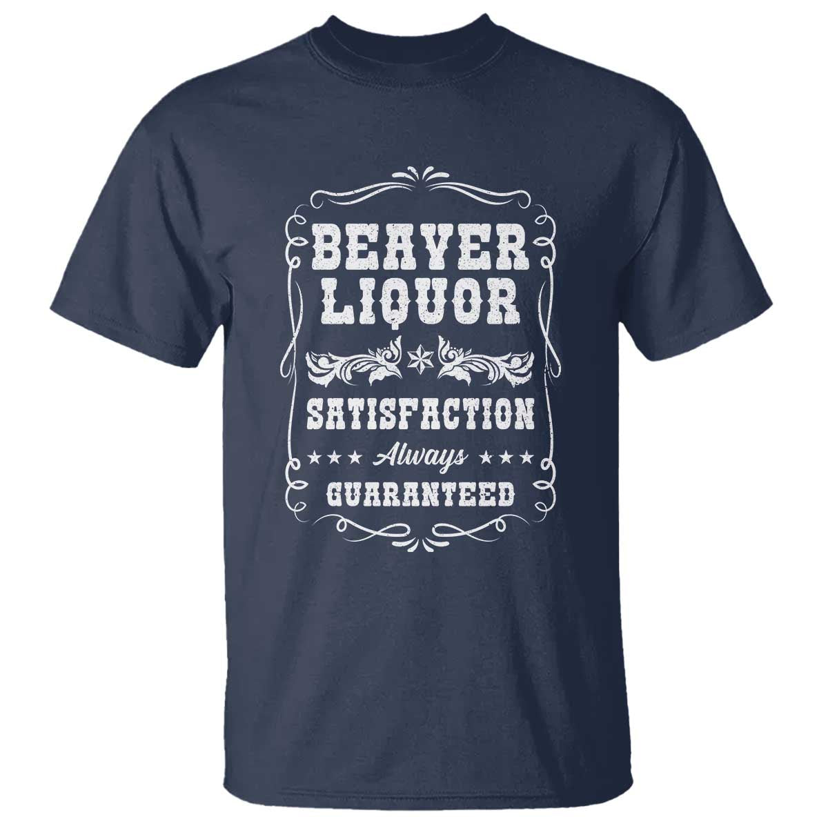 Funny Beaver Liquor T Shirt Adult Drinking Humor Pun Vintage
