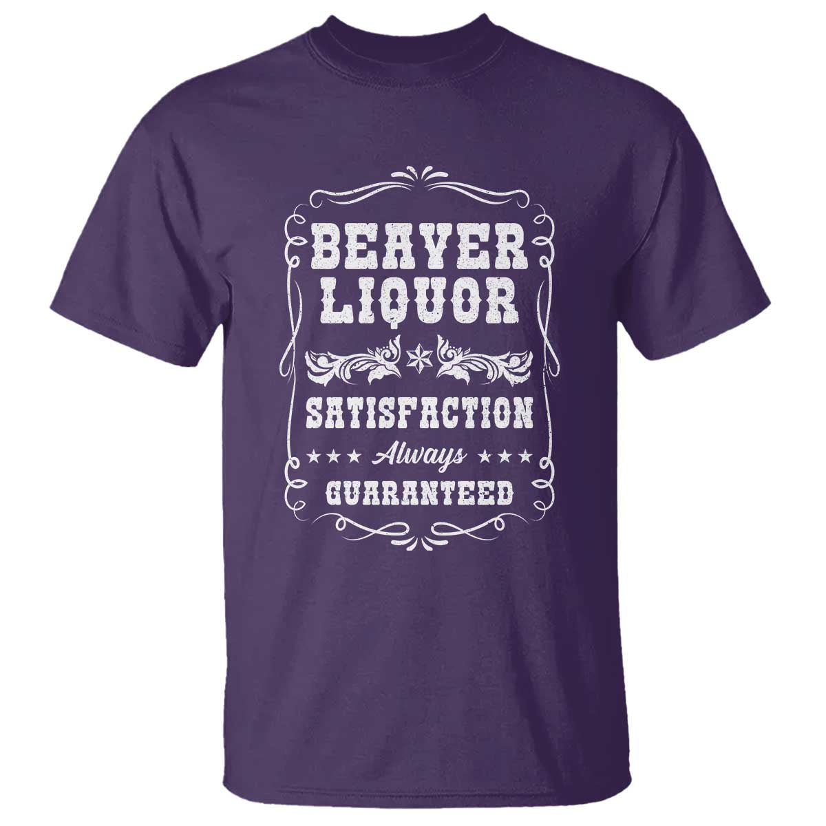Funny Beaver Liquor T Shirt Adult Drinking Humor Pun Vintage