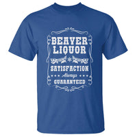 Funny Beaver Liquor T Shirt Adult Drinking Humor Pun Vintage