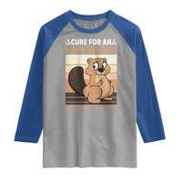 Funny Beaver Raglan Shirt Cure For An Itchy Beaver Ask For A Friend Adult Humor