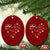 Canada Pride Ceramic Ornament Canadian Flag Maple Leaf - Wonder Print Shop