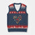 Canada Pride V-Neck Knit Sweater Vest Canadian Flag Maple Leaf - Wonder Print Shop