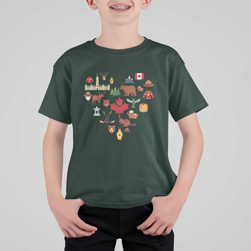 Canada Pride T Shirt For Kid Canadian Flag Maple Leaf