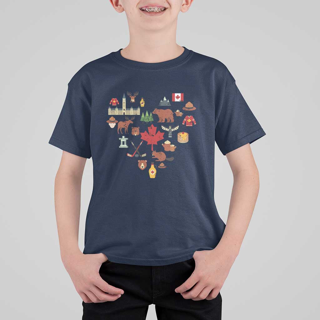 Canada Pride T Shirt For Kid Canadian Flag Maple Leaf