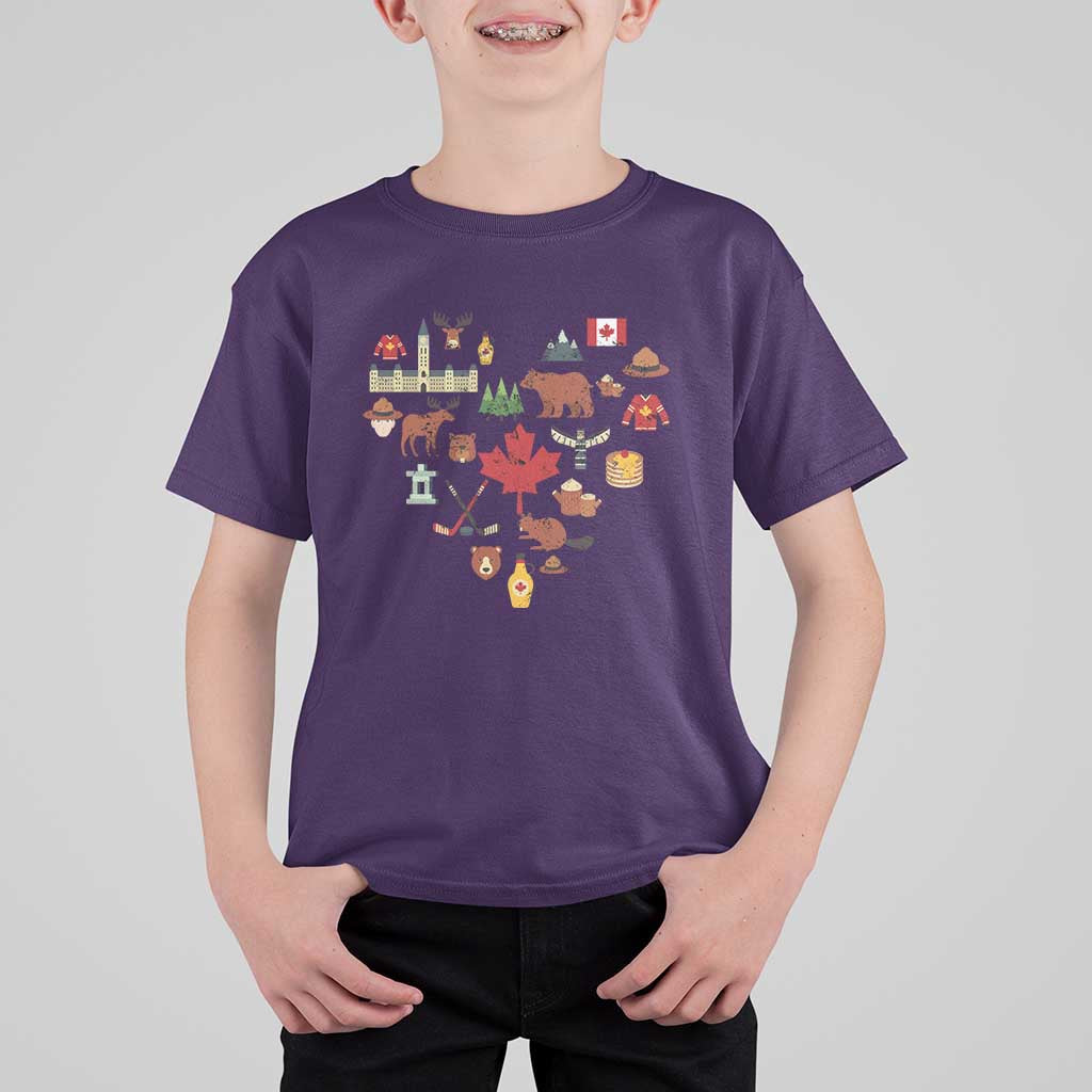 Canada Pride T Shirt For Kid Canadian Flag Maple Leaf