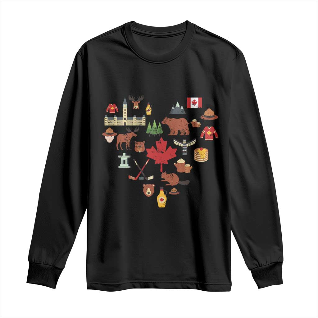 Canada Pride Long Sleeve Shirt Canadian Flag Maple Leaf