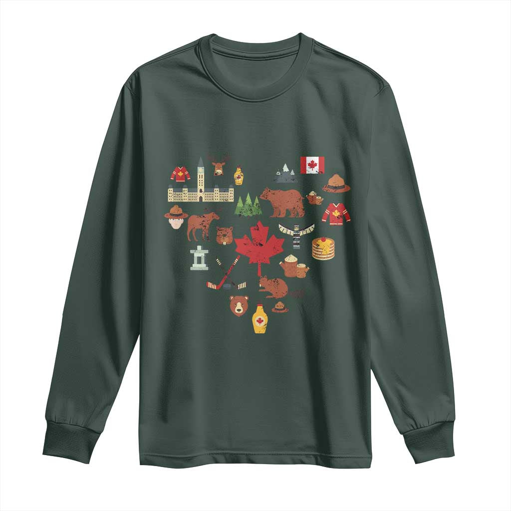 Canada Pride Long Sleeve Shirt Canadian Flag Maple Leaf