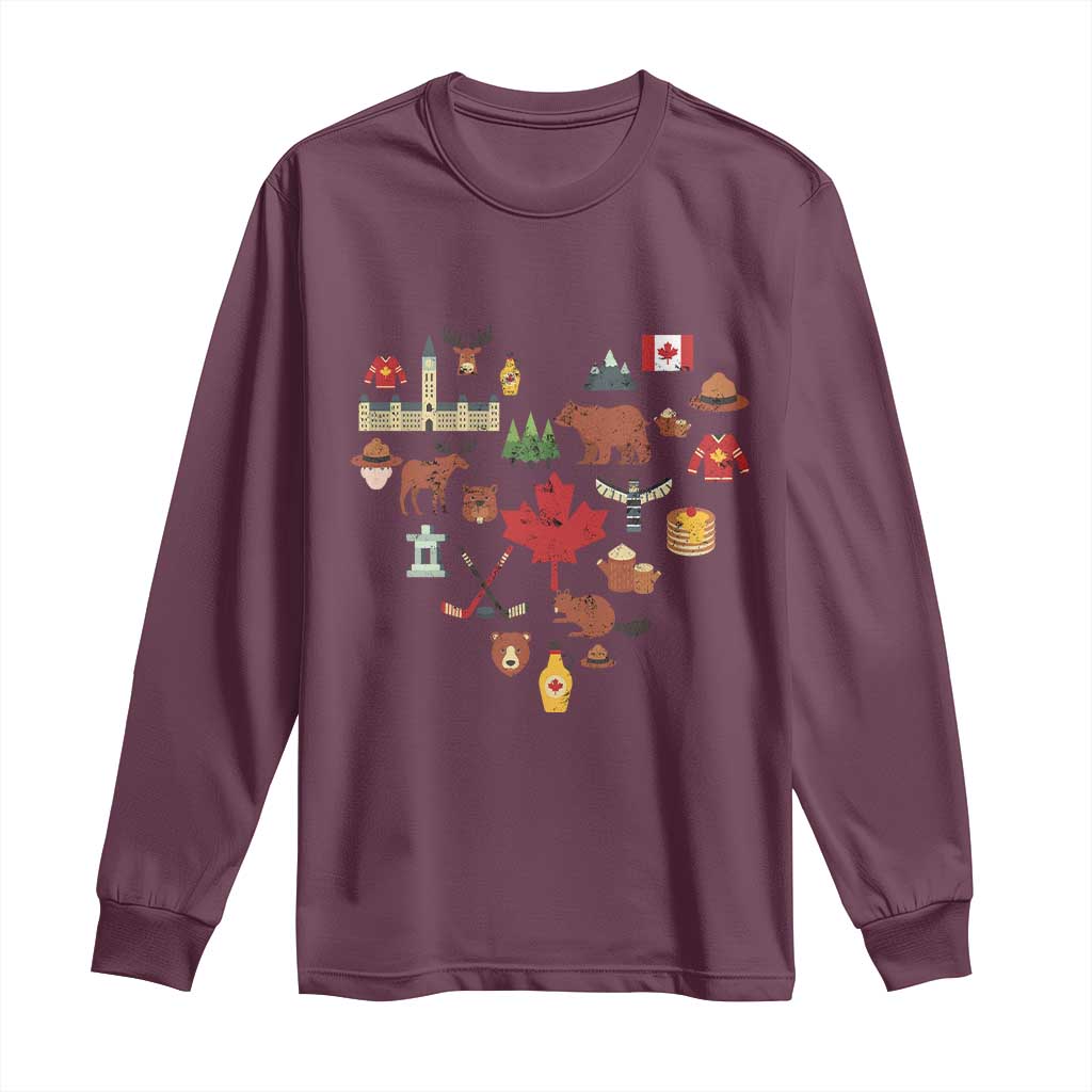 Canada Pride Long Sleeve Shirt Canadian Flag Maple Leaf