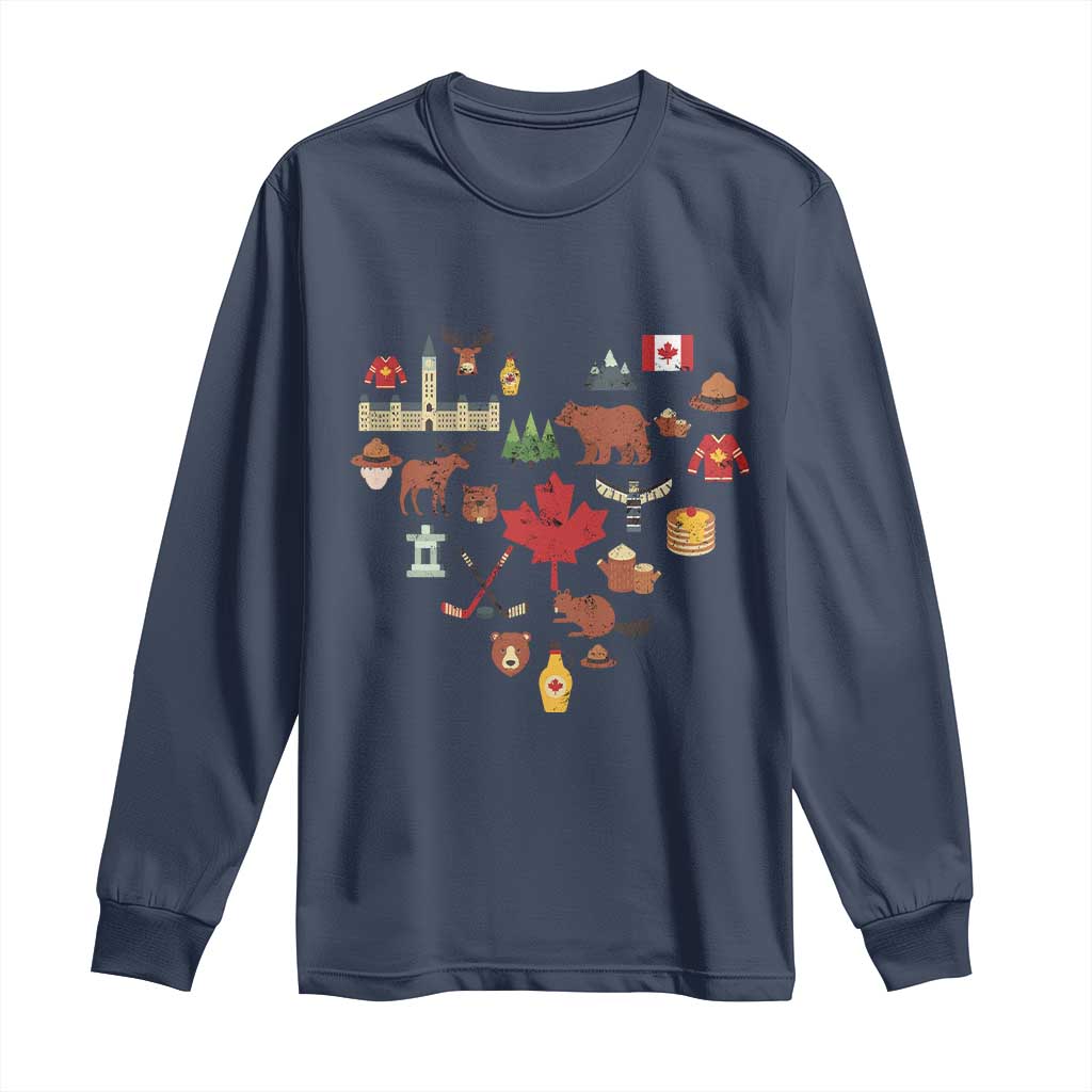 Canada Pride Long Sleeve Shirt Canadian Flag Maple Leaf