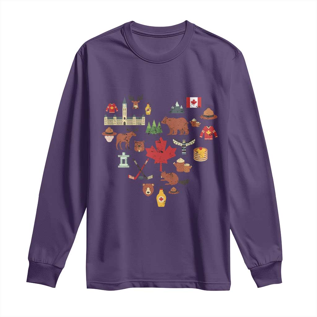 Canada Pride Long Sleeve Shirt Canadian Flag Maple Leaf