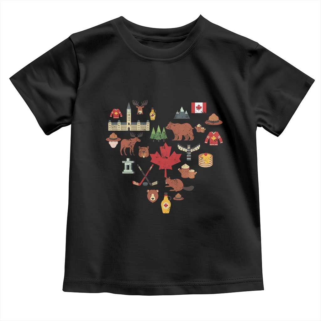 Canada Pride Toddler T Shirt Canadian Flag Maple Leaf