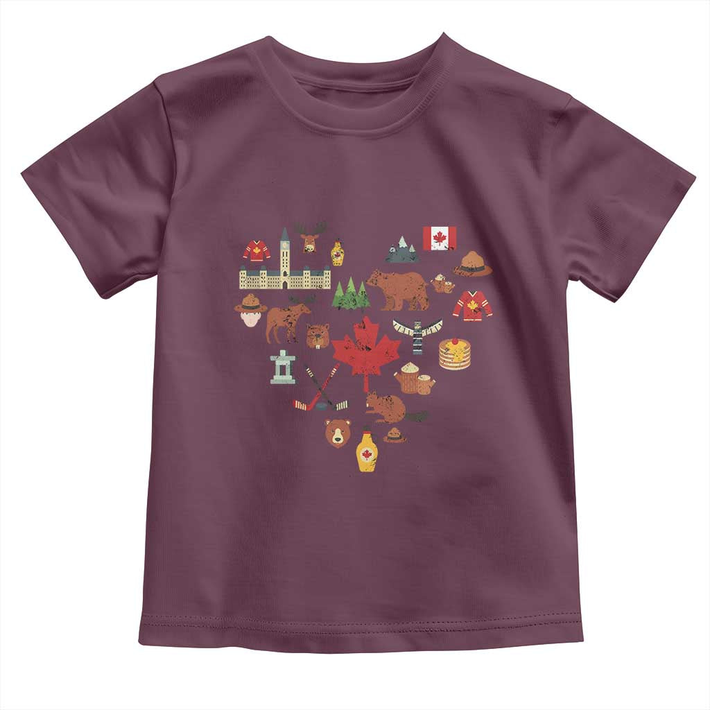 Canada Pride Toddler T Shirt Canadian Flag Maple Leaf