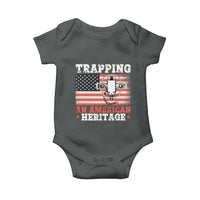 Trapping American Heritage Baby Onesie Patriotic Trap Hunting Trapper