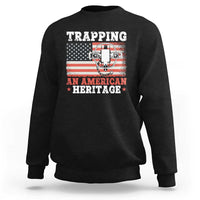Trapping American Heritage Sweatshirt Patriotic Trap Hunting Trapper