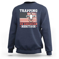 Trapping American Heritage Sweatshirt Patriotic Trap Hunting Trapper