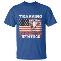 Trapping American Heritage T Shirt Patriotic Trap Hunting Trapper