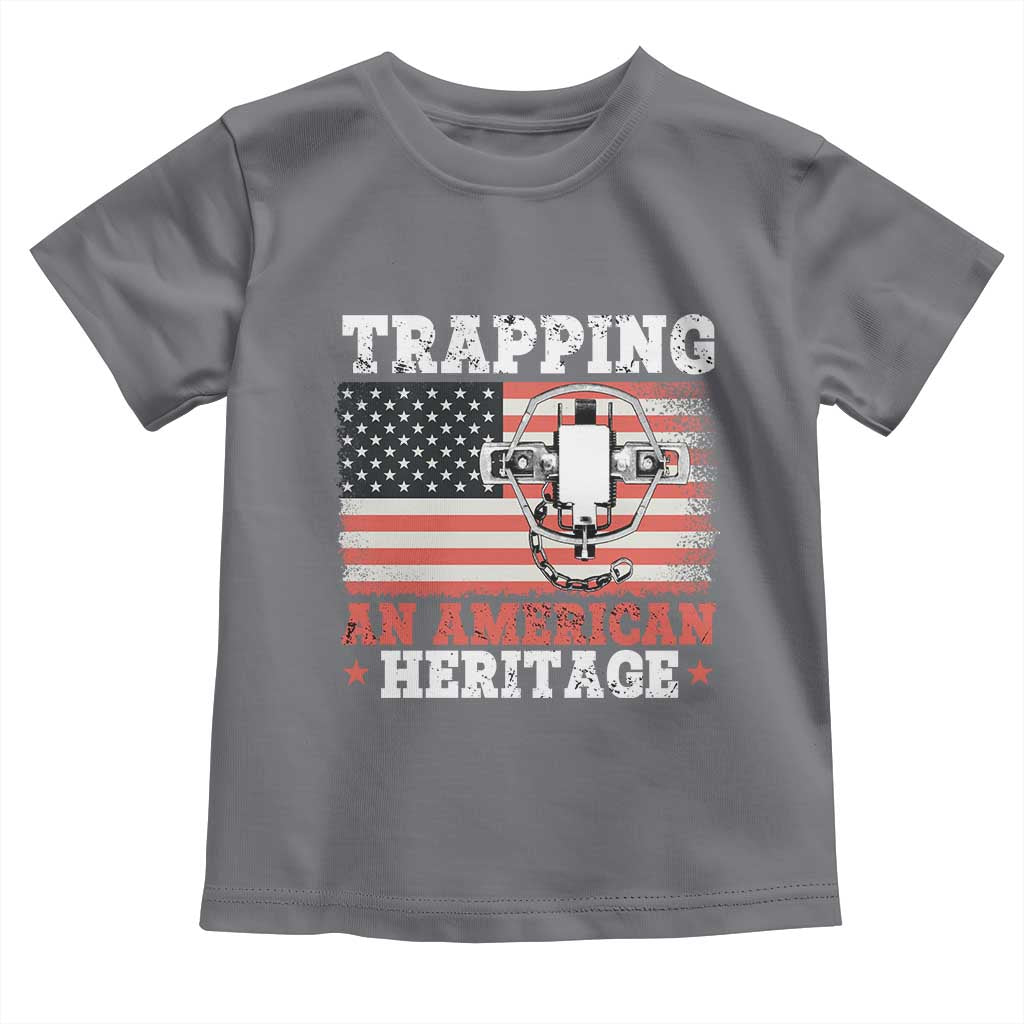 Trapping American Heritage Toddler T Shirt Patriotic Trap Hunting Trapper