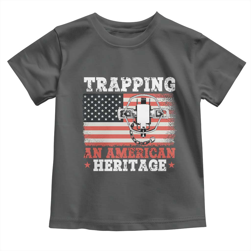 Trapping American Heritage Toddler T Shirt Patriotic Trap Hunting Trapper
