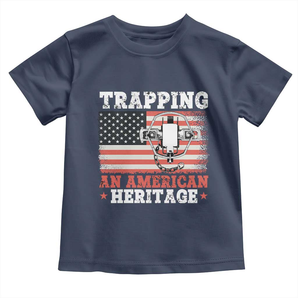 Trapping American Heritage Toddler T Shirt Patriotic Trap Hunting Trapper