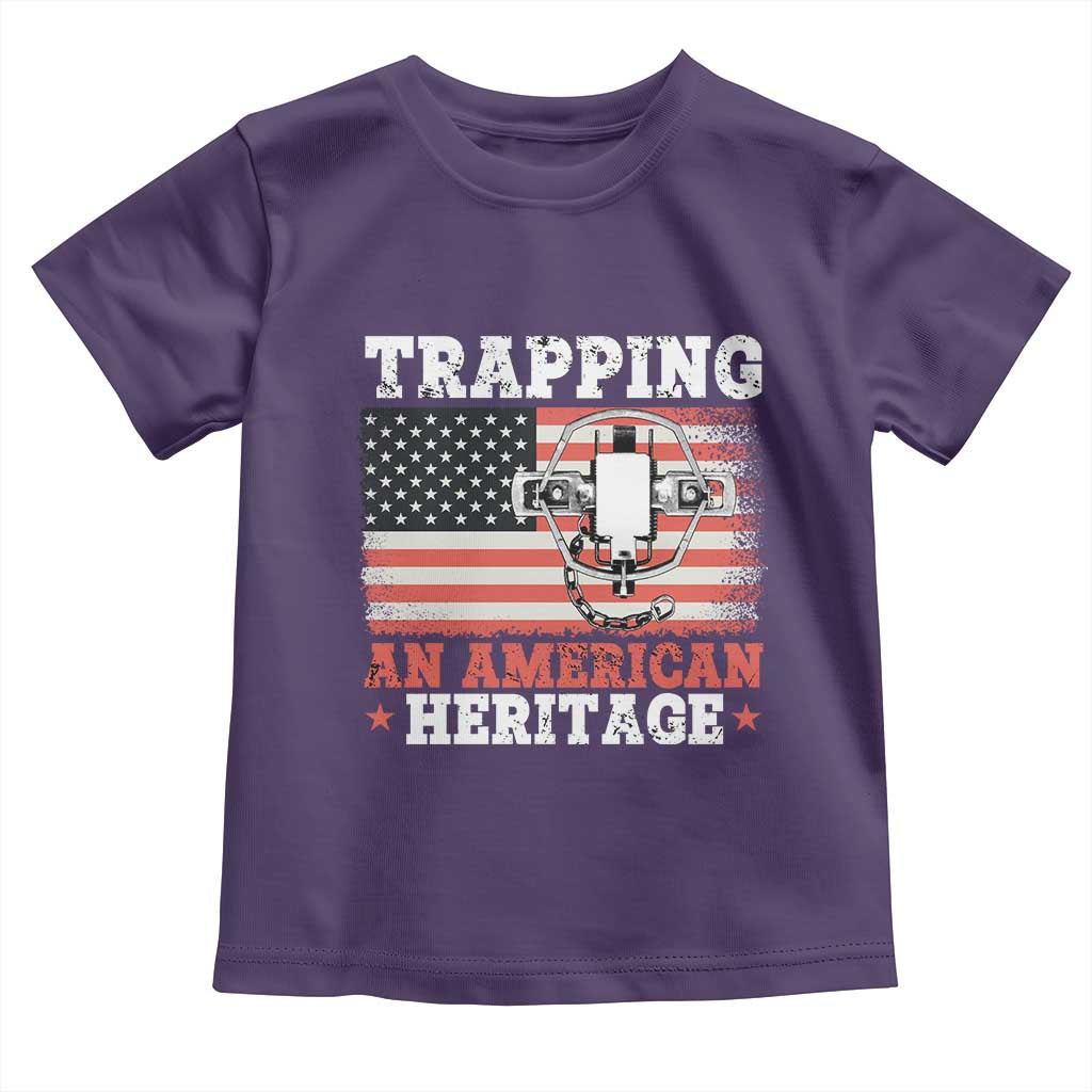 Trapping American Heritage Toddler T Shirt Patriotic Trap Hunting Trapper