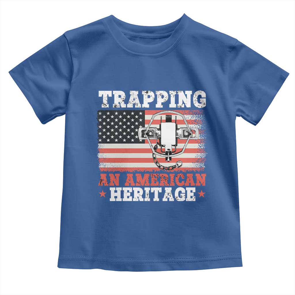 Trapping American Heritage Toddler T Shirt Patriotic Trap Hunting Trapper