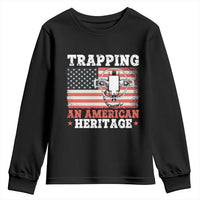 Trapping American Heritage Youth Sweatshirt Patriotic Trap Hunting Trapper