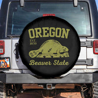 Beaver State Oregon Spare Tire Cover Est 1859 Vintage Flag