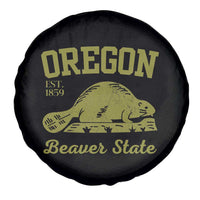 Beaver State Oregon Spare Tire Cover Est 1859 Vintage Flag