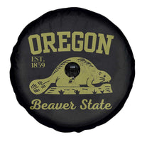 Beaver State Oregon Spare Tire Cover Est 1859 Vintage Flag