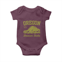 Beaver State Oregon Baby Onesie Est 1859 Vintage Flag