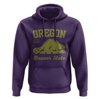 Beaver State Oregon Hoodie Est 1859 Vintage Flag