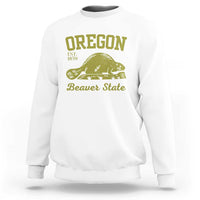 Beaver State Oregon Sweatshirt Est 1859 Vintage Flag