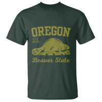 Beaver State Oregon T Shirt Est 1859 Vintage Flag