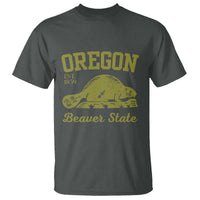 Beaver State Oregon T Shirt Est 1859 Vintage Flag