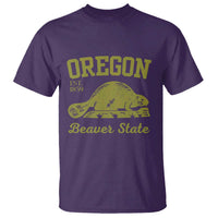 Beaver State Oregon T Shirt Est 1859 Vintage Flag