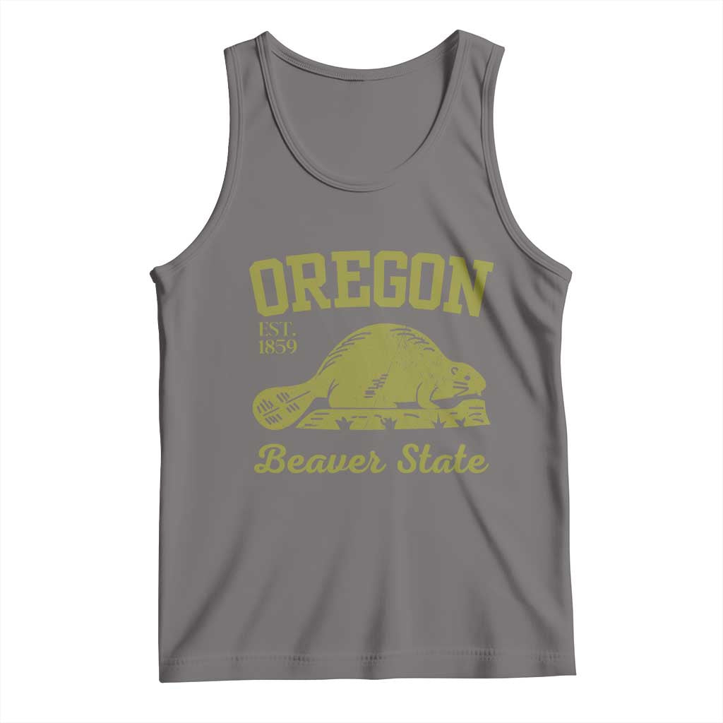 Beaver State Oregon Tank Top Est 1859 Vintage Flag