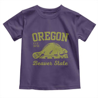 Beaver State Oregon Toddler T Shirt Est 1859 Vintage Flag
