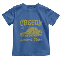 Beaver State Oregon Toddler T Shirt Est 1859 Vintage Flag