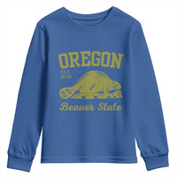 Beaver State Oregon Youth Sweatshirt Est 1859 Vintage Flag