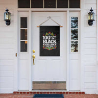 100 Years of Black Excellence 1926 2026 Garden Flag African Tribal Pattern Heritage Celebrating Black History