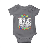 100 Years of Black Excellence 1926 2026 Baby Onesie African Tribal Pattern Heritage Celebrating Black History