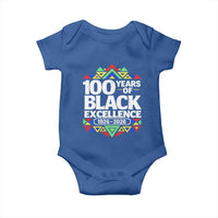 100 Years of Black Excellence 1926 2026 Baby Onesie African Tribal Pattern Heritage Celebrating Black History