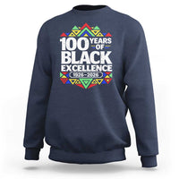 100 Years of Black Excellence 1926 2026 Sweatshirt African Tribal Pattern Heritage Celebrating Black History