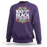 100 Years of Black Excellence 1926 2026 Sweatshirt African Tribal Pattern Heritage Celebrating Black History