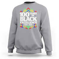 100 Years of Black Excellence 1926 2026 Sweatshirt African Tribal Pattern Heritage Celebrating Black History