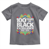 100 Years of Black Excellence 1926 2026 Toddler T Shirt African Tribal Pattern Heritage Celebrating Black History
